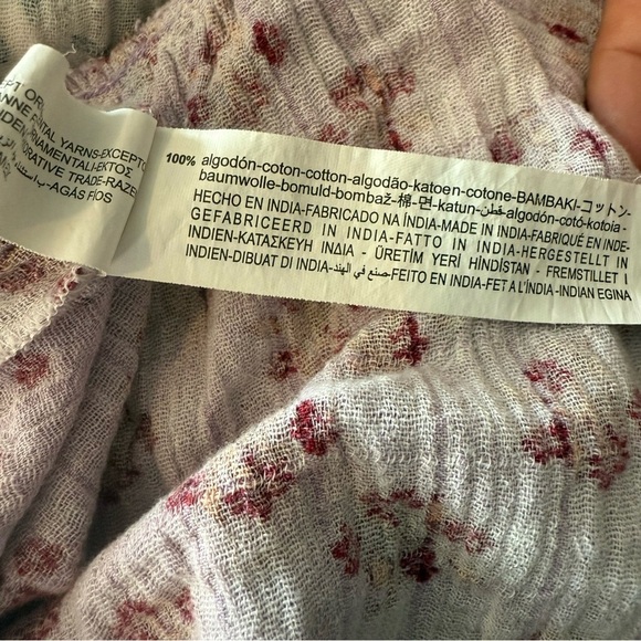 Zara Kids Purple Floral Patterned Puff Sleeve Dress - Picture 8 of 8